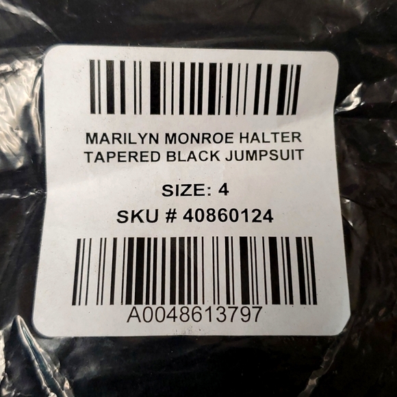 ❤️NWT VINTAGE TORRID JUMPSUIT / CATSUIT - MARILYN MONROE HALTER w/POCKETS - PLUS - Picture 6 of 13